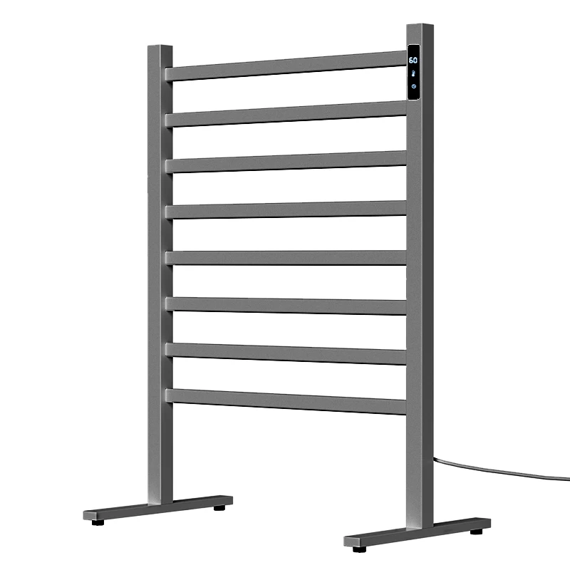 

Bathroom Heated Towel Rack Floor Standing Electric Towel Warmer Contemporary Electric Towel Rack with Timerpromote sales