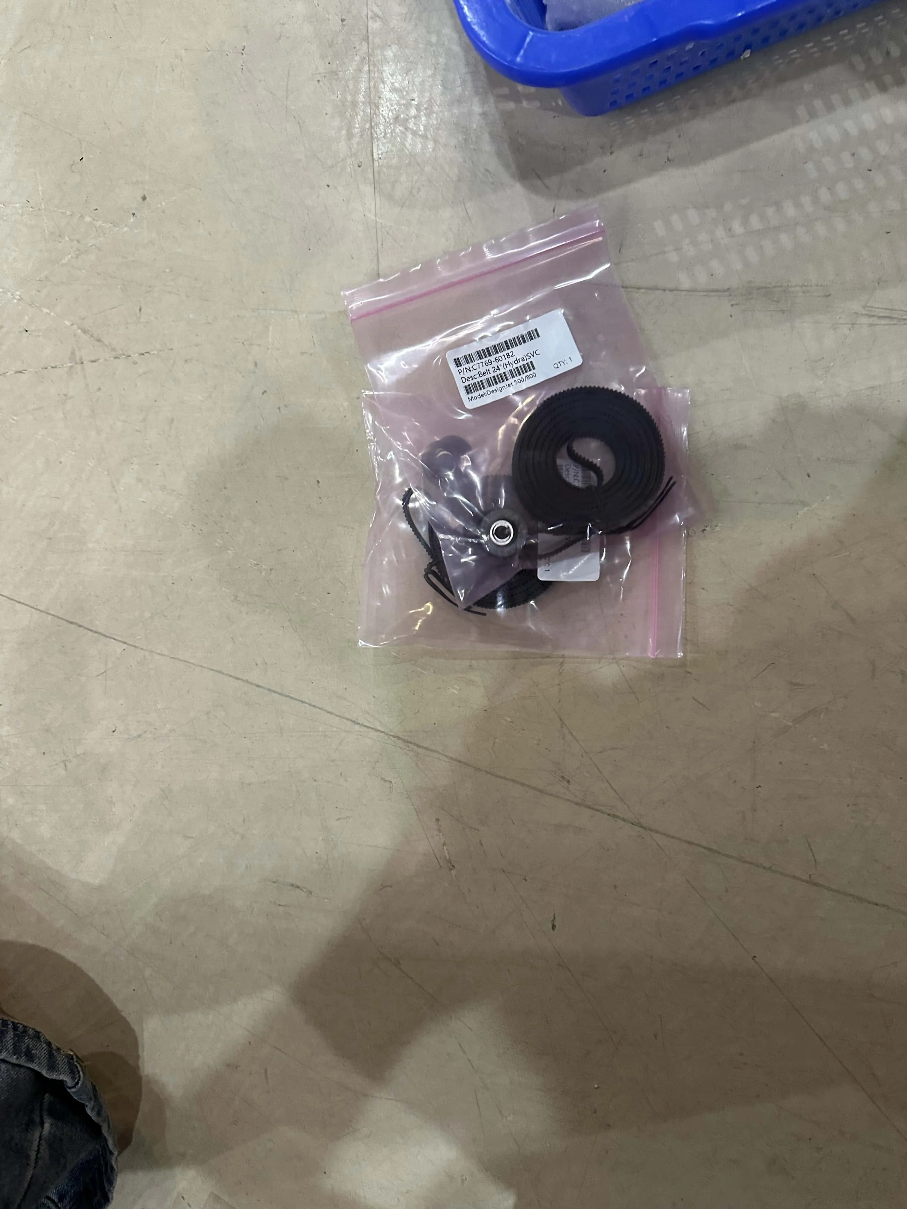 C7769-60182 Carriage Belt with Pulley 24'' 24 inch A1 for HP DesignJet 500 500PS 510 510PS 800 800PS Plus 4500 820 MFP 4020 T620