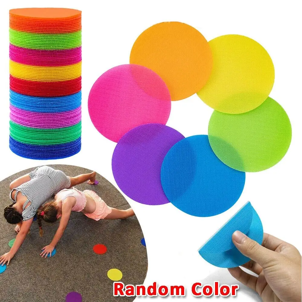 

30Pcs Carpet Spot Markers Sit Floor Classroom Spots Circles Spot Marker Colorful Sitting Sticker Classroom Game Sport Teach Tool