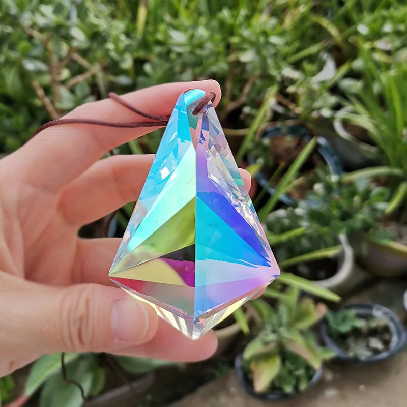 76mm Hanging Suncatcher Crystal Chandelier Prism Parts Chakra Window Decoration Figurine DIY Home Wedding Decor Sun Catcher - view 5