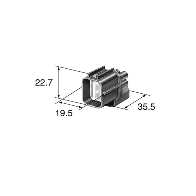 20PCS Original SUMITOMO connector 6181-0073 4P male Dark Gray rubber shell Line-to-line