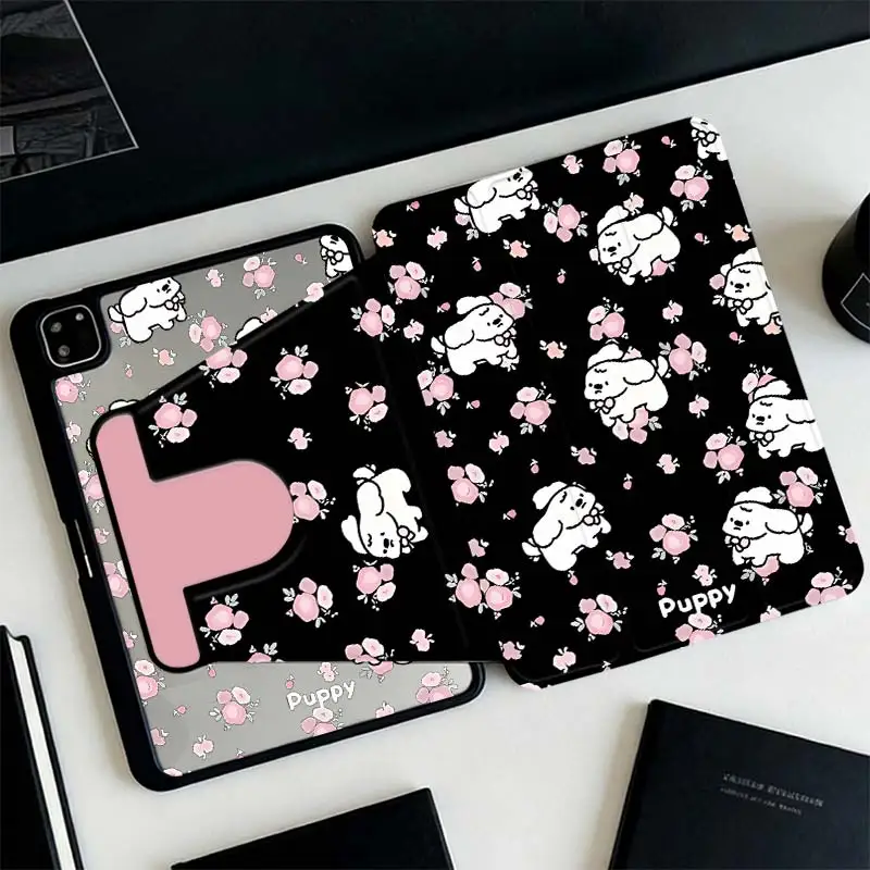 360°Rotatable Tri-Fold Stand Cover For iPad 10.2 7/8/9 4/5 10.9 10th iPad A16 2025 11 Air11/13 IPad Mini6 8.3 Pro 10.5 Pro11
