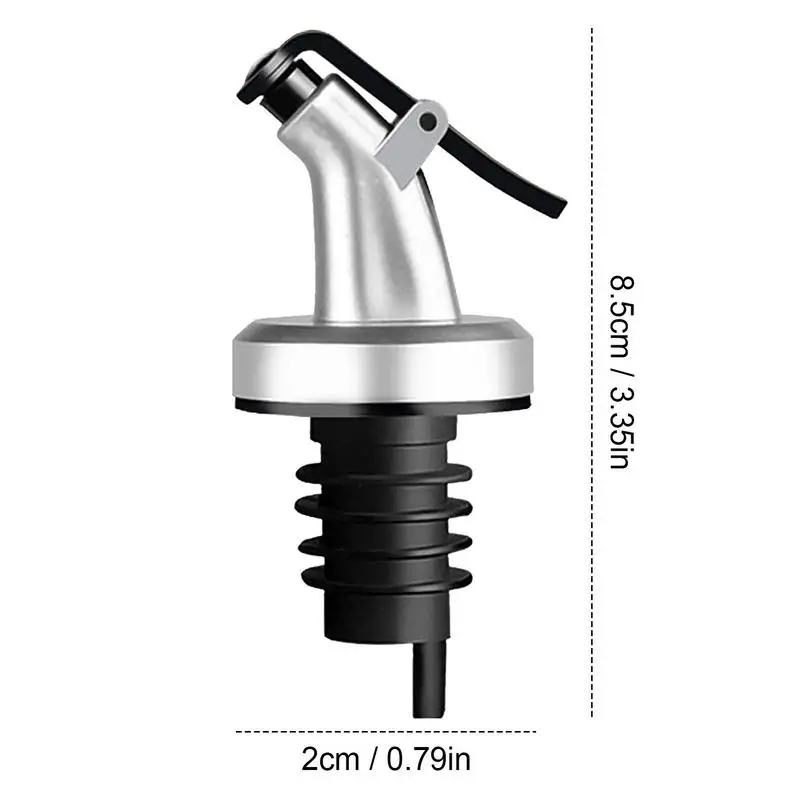 1Pcs Kitchen Oiler Olive Oil Dispenser Pourer Whisky Liquor Oil Wine Bottle Pourer Cap Spout Stopper Mouth Dispenser
