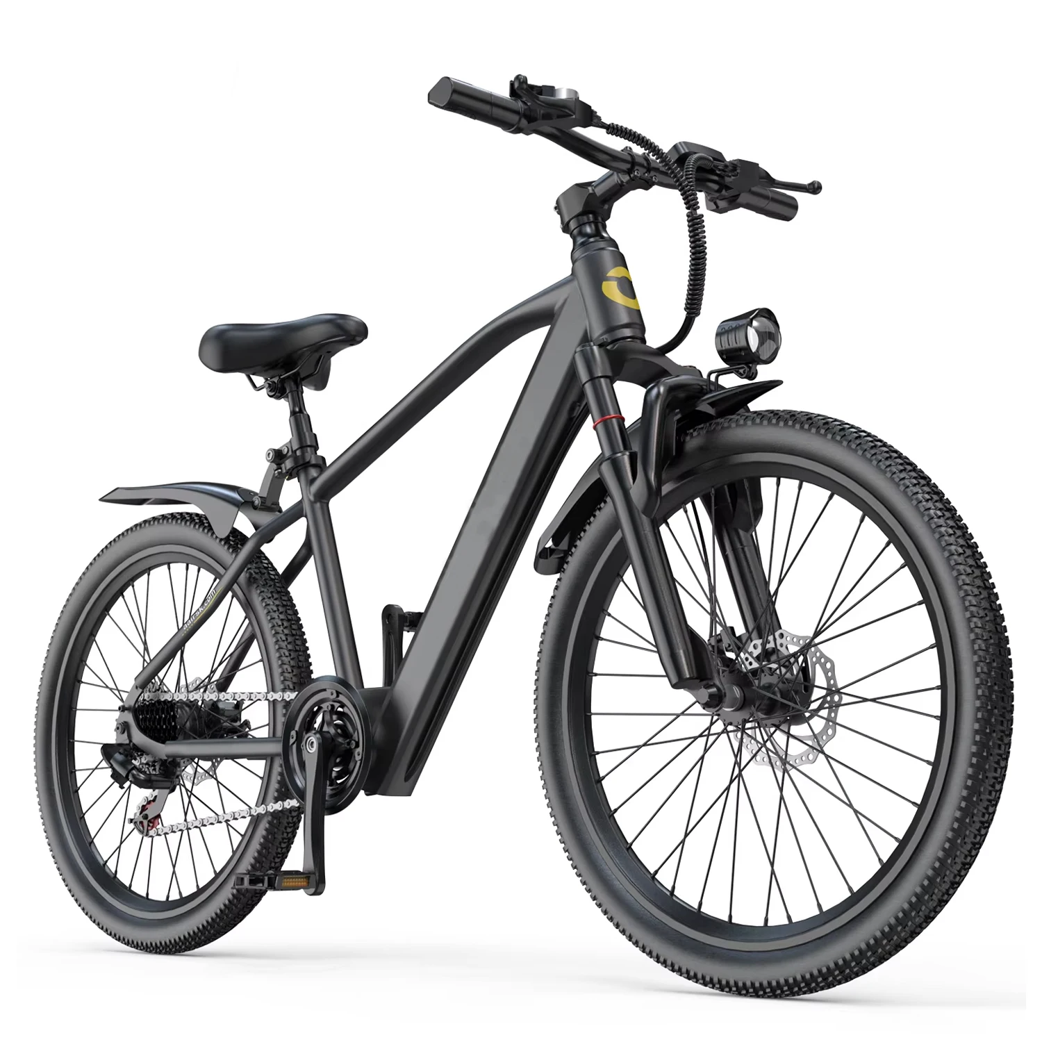 2026 EU Neues REQT 300 E-Bike mit 26-Zoll-Großreifen, 36V 10Ah, Smart LCD-Display, 7-Gang-Schaltung, 3-5 Tage schneller Versand verfügbar