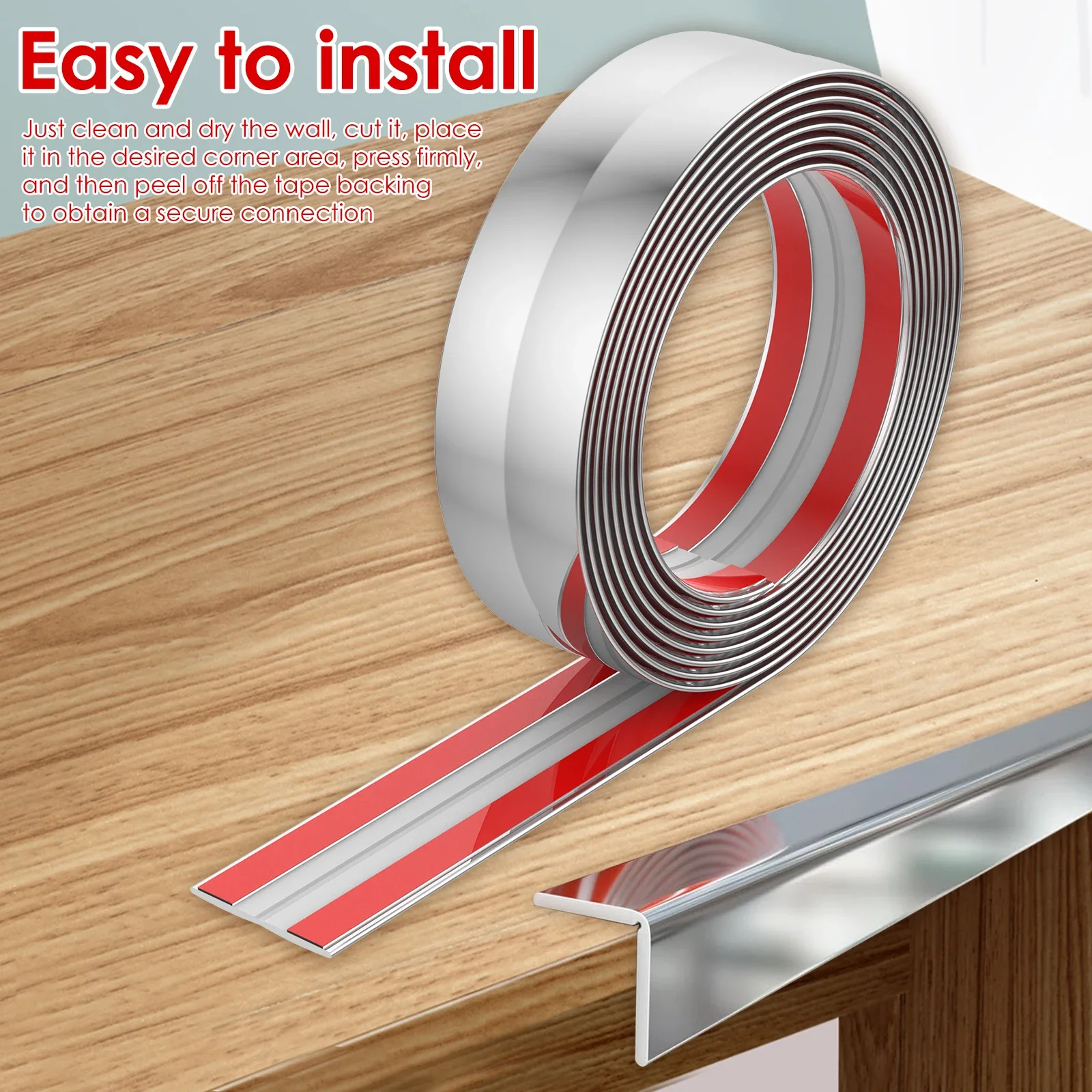 3M/9.84ft Table Edge Guard Self Adhesive Furniture Corner Protector Strip Waterproof Baby Child Anti-collision strip