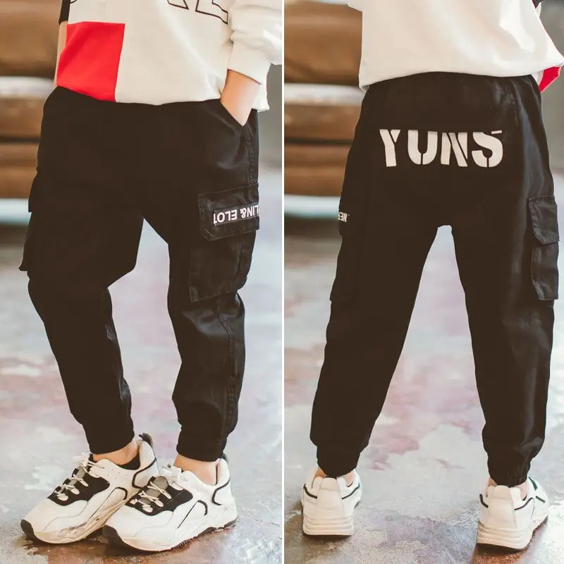 4-14 Years Boy Pants Korean Style Fashion Spring Autumn Cotton Sport Pants Enfant Garcon Kids Children Leisure Trousers