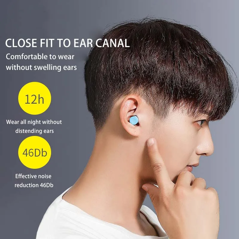 Soundproof Sleeping Ear Plugs Earplugs For Sleep Special Mute Soft Slow Rebound Student Anti-Noise Protection Anti Ronco Earplug