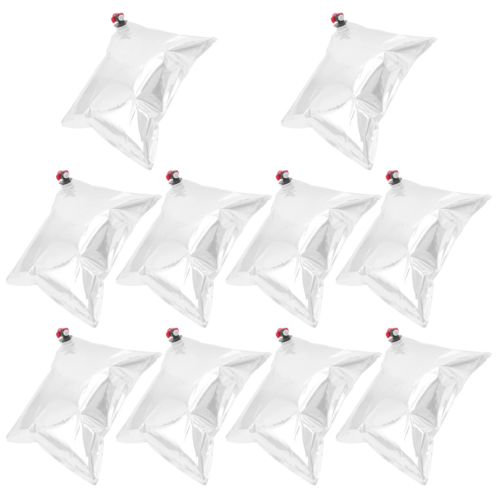 

10 Pcs Butterfly Valve Bag Juice Pouch Drinking Bags Beverage Containers Bladder Pe Dispenser Travel Packaging