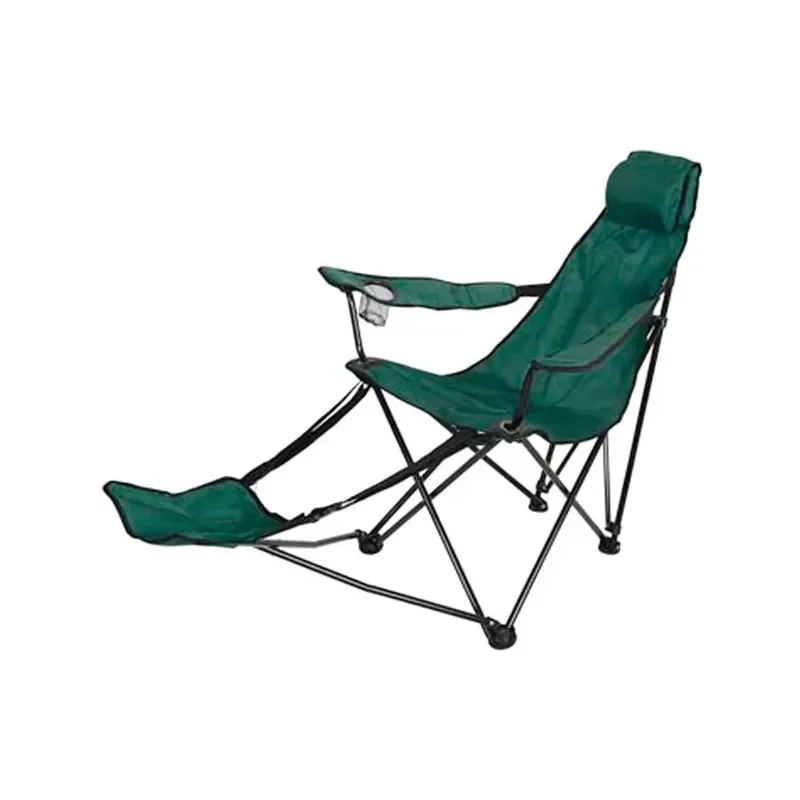 for 600 Fabric Outdoor Folding Reclining Beach Camping Chair with Footrest