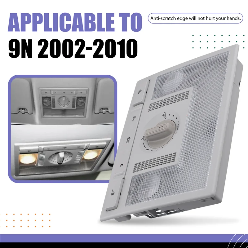 

Car Front Reading Light Dome Lamp Switch With Part Number 6Q0959613A For VW Beetle Jetta Octavia Fabia Polo 9N 6R Touran