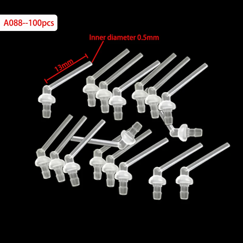 50/100PCS Dental Mischen Tipps Silikon Gummi Mischen Spitze Dental Abdruck Materialien Mischen Rohr Prothese Labor Farbe Rohre