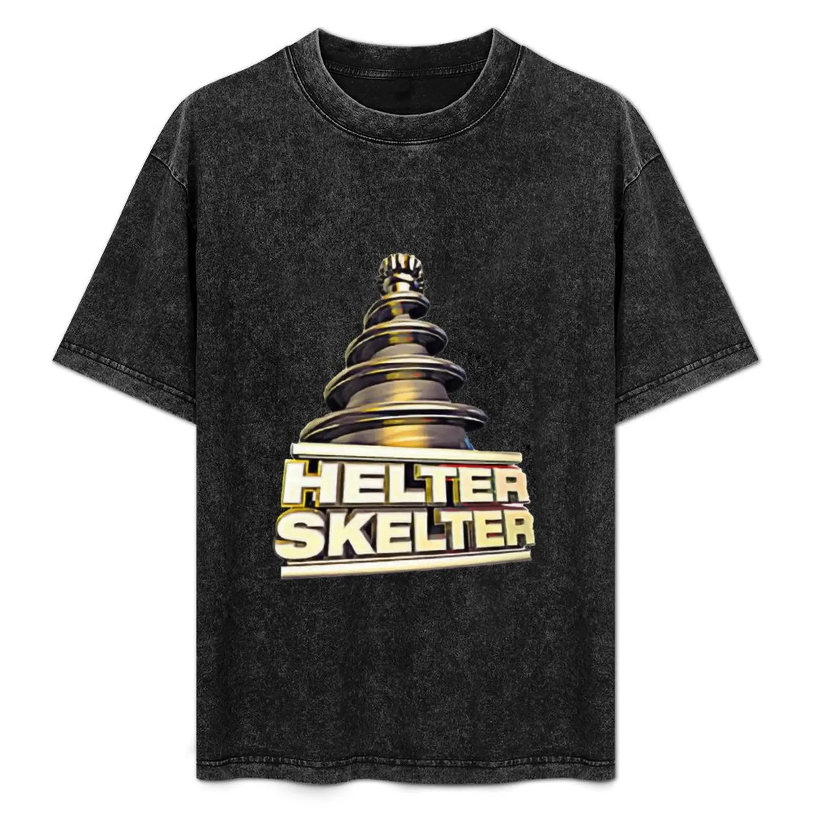 

Helter Skelter Old Skool Raver Hardcore Techno DnB Masks T-Shirt Halloween Casual T-Shirt