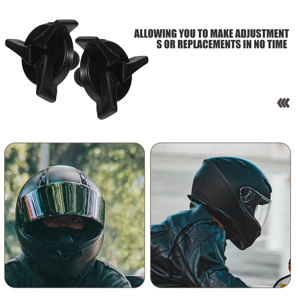 12Pcs Screw Kit for Visor Replacement Compatible with Most Motorcycle Helmets Lightweight Robust Plastic Parts