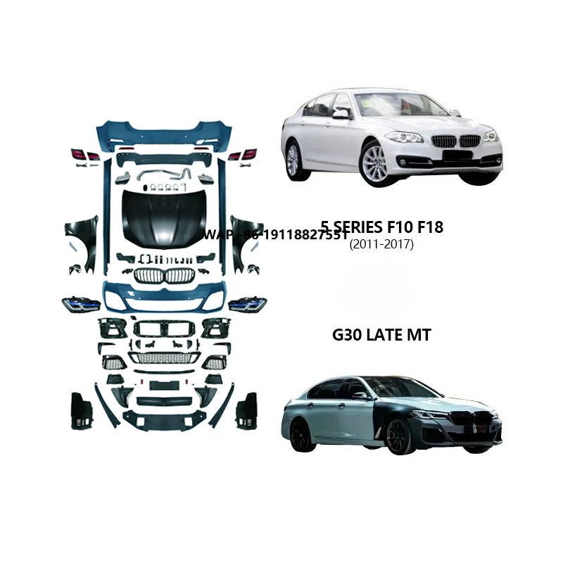 

New Arrival for Conversion Kit F10 F18 5 Series Facelift to G30 MT Bodykit with High Quality LED Headlight Auto Parts