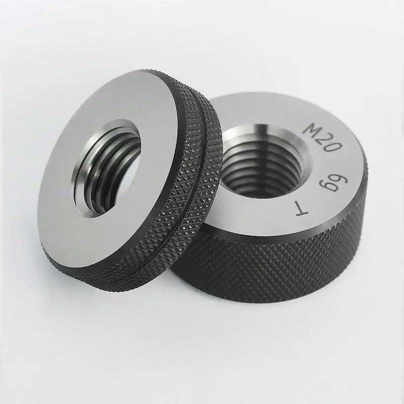 1set M2 M4 M5 M6 M8 M10 M12 M14 M16 M18 M22 M24 6g T&Z Metric Threaded Ring Gauge Measuring External Thread Pass Stop GO NOGO