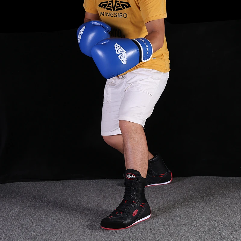 Men's Professional Wrestling Shoes Comfort Training Boxing Wrestling Boots Breathable Fighting Weight Lifting Sneakers for Men