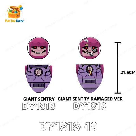 DY1818-1819 Super Sentry X Police Assembled Building Blocks Toy, Collected by Film and Television Enthusiasts, Gift for People