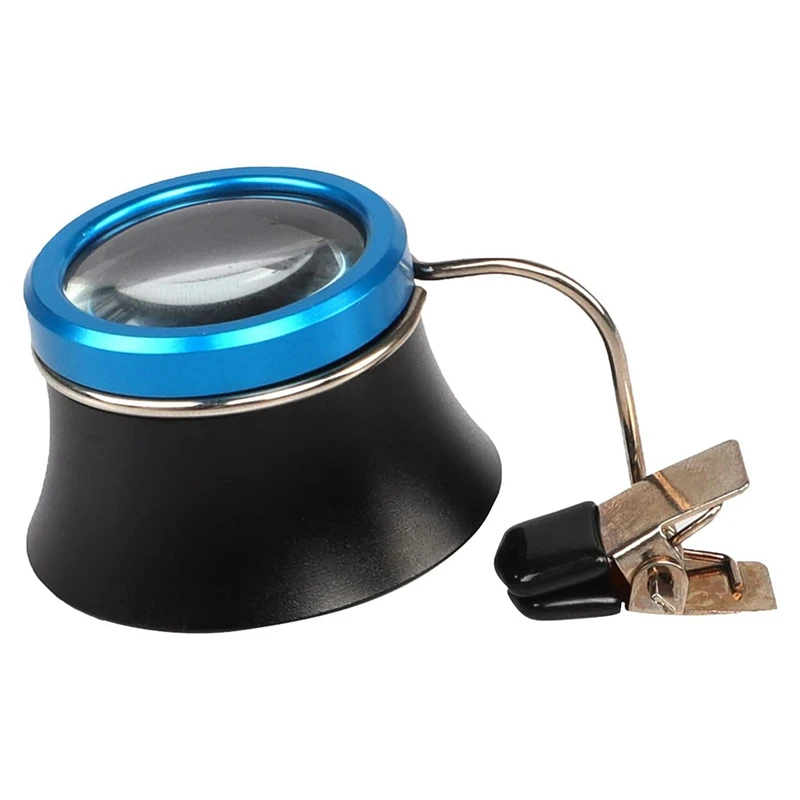 

Clip On Eyeglass Magnifier, 20X Watchmaker Loupe Jewelers Loupe Magnifying Glass Watchmaker Jewelry Watch Repairing Tool