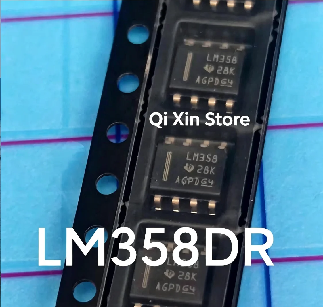LM358, LM358D, LM358DR – Brand-new, genuine, classic, general-purpose dual operational amplifier in SOIC-8 package