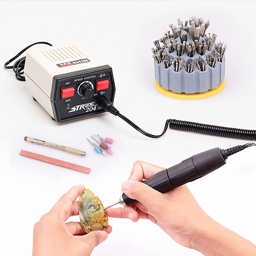 360° Rotating Tool Organizer, Multifunctional 35Hole Drill Bit，Grinding , Engraving, Sanding, Polishing Tool Storage Box