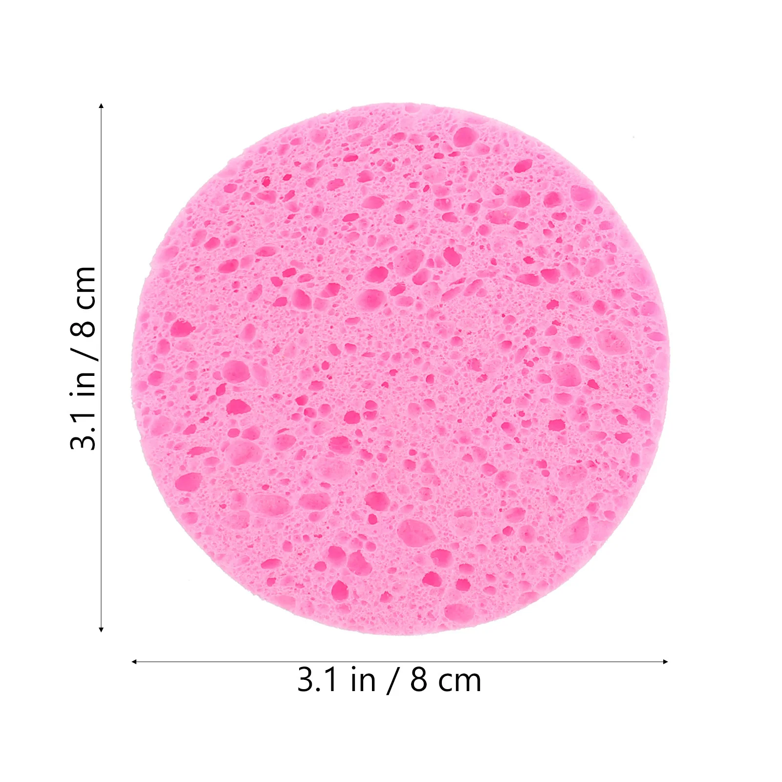 50 個メイク落としフェイシャルスポンジラウンドセルロースソフトフェイシャルクレンジングスポンジディープポアクレンザースキンケアスポンジ