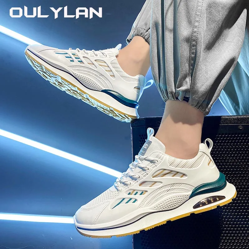 Fashion Men's Sneakers Lightweight Wear-resistant Anti Slip Running Shoes Casual White Footwear Men Summer Outdoor Sports Shoes