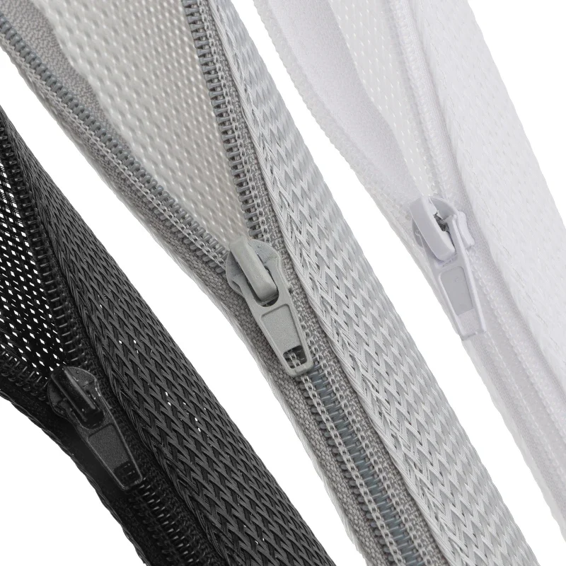 

Flexible Nylon Wire Cord Hider Cable Management Organizer 1M Zipper Cable Sleeve Cover For Computer TV Desk Home Office