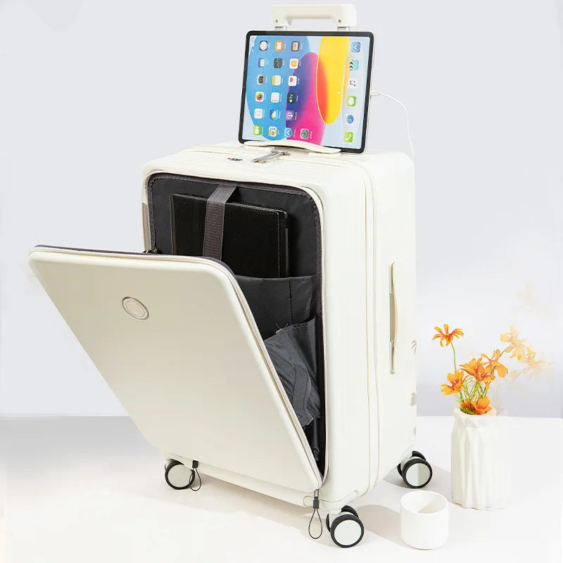 Fingerprint Lock Smart Premium Computer Anti-theft Luxury Smart Business 20 Inch Travel Luggage