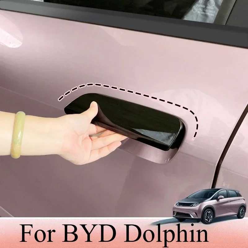 For BYD Dolphin Handle Sticker Door Handle Color Change Decorative Patch Handle Modification Exterior Decoration Modification