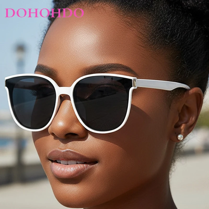

Popular Luxury Designer Big Round Frame Rice Nail Women Sunglasses Brand Designer Men Eyewear Summer Traveling Sunglasses UV400