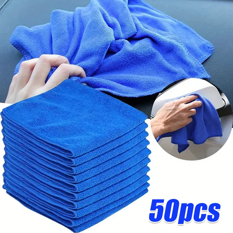 10 Stuks Microfiber Handdoeken Wasstraat Drogen Doek Handdoek Huishoudelijke Doekjes Auto Detaillering Polijstdoek Thuis Schoon Gereedschap