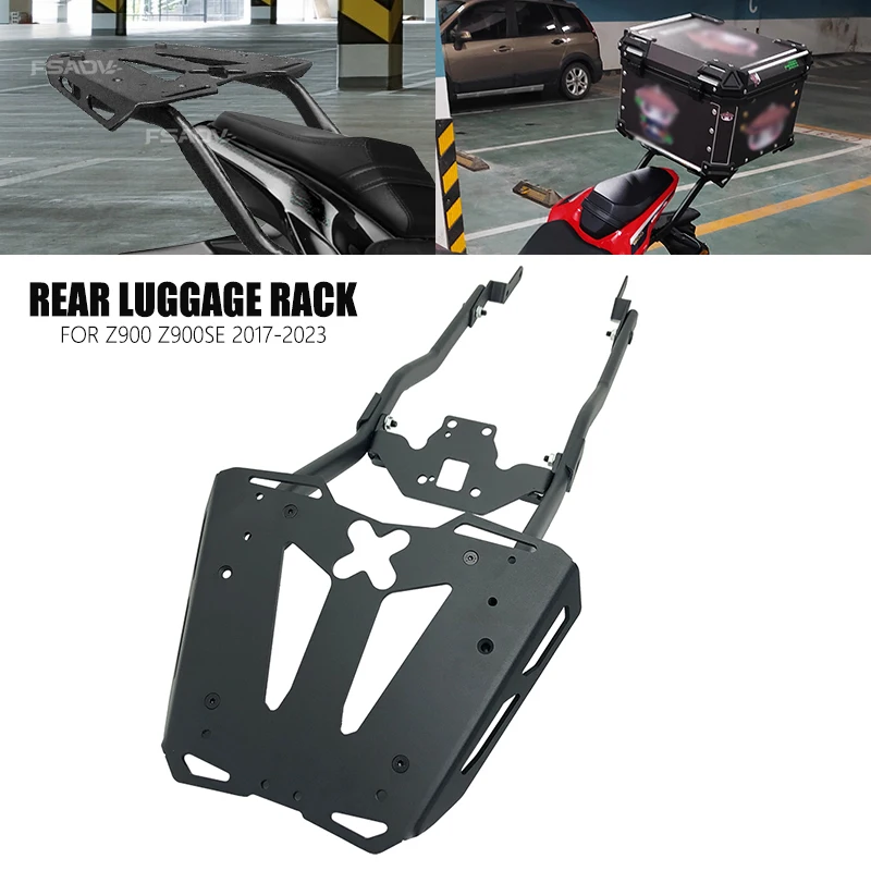 

For Kawasaki Z900 Carrier Case Support Holder Bracket Z 900 SE 2017 2018 2019 2020 2021 2022 2023 Motorcycle Rear Luggage Rack