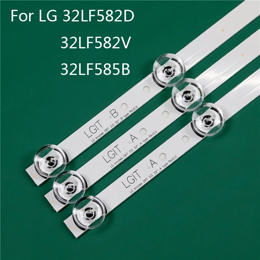 LED TV الإضاءة جزء ل LG 32LF582V-ZA 32LF585B-SE 32LF582D عمود إضاءة LED شريط إضاءة خلفي خط حاكم DRT3.0 32 أ B العصابات أشرطة