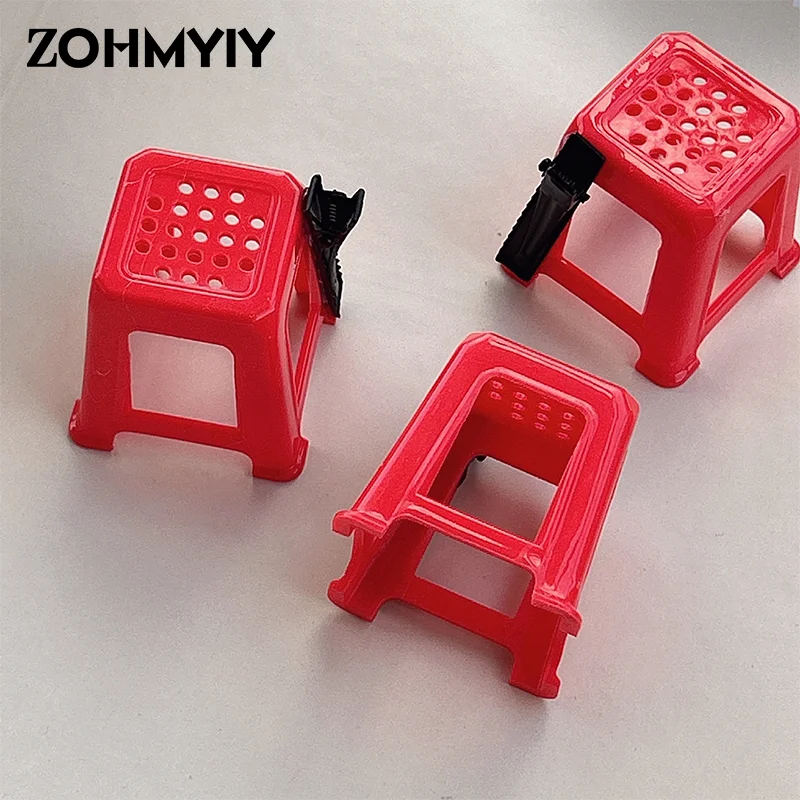 New Fashion Simulate Fun Unique Red Stools Hairpin Funny Hair Clips Hair Accessories