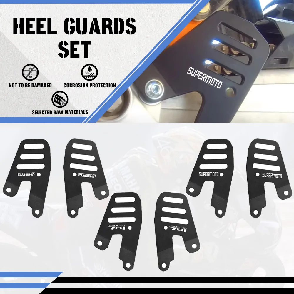 2026 2025 Motorcycle Heel Protective Cover Guard For 690 ENDURO 690 Enduro R 690SMC For HUSQVARNA 701 ENDURO Supermoto 2016-2024