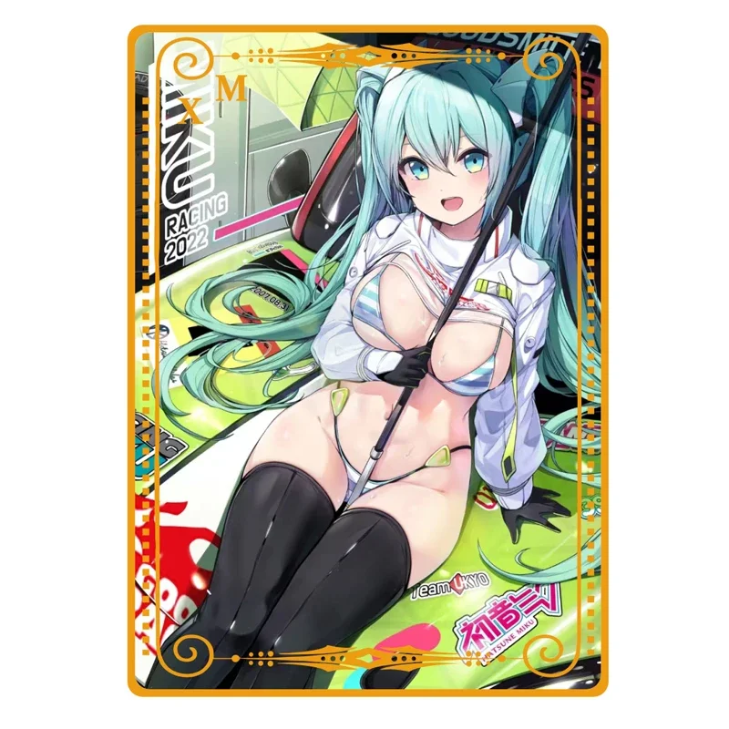 Göttin Geschichte Metall Karte Alle Anime Sexy Bademode Mädchen Sammlung Karte Hatsune Miku Rem Girl