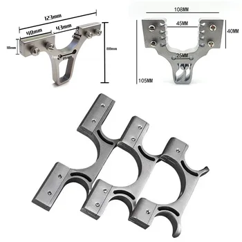 Cabeza de tirachinas multifuncional 20/40/60, soporte de tirachinas para exteriores, cabeza de acero inoxidable, varilla larga, piezas de tirachinas