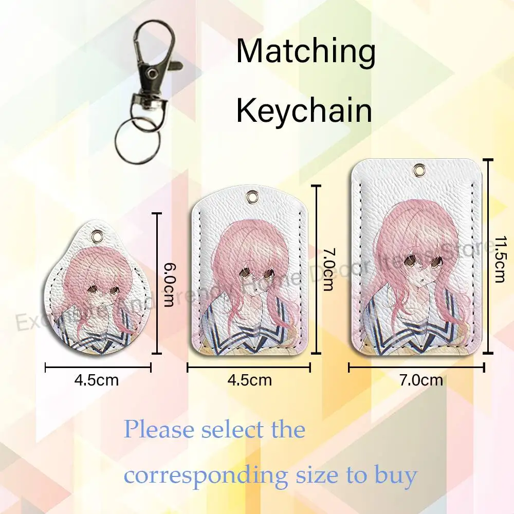 A-Aoi M-Mukou T-Totono Premium PU Leather Card for Daily Use Holder Card Case with Metal Carabiner Customizable Design view 4