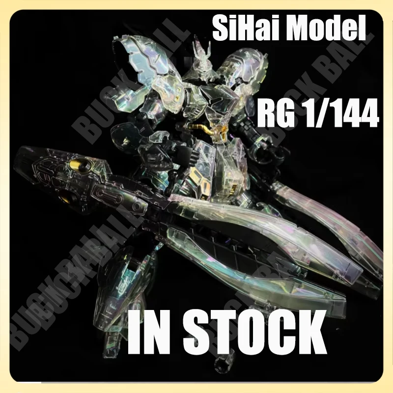 Novo siai sazabi MSN-04 chifre duplo colorido galvanoplastia transparente fukuoka sasabi kit modelo de montagem 1/144 rg figura ação