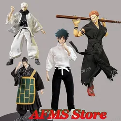 1/12 Men Soldier Anime Ryomen Sukuna Okkotsu Yuta Geto Suguru Cassock Satoru Gojo Combats Clothes Set Fit 6