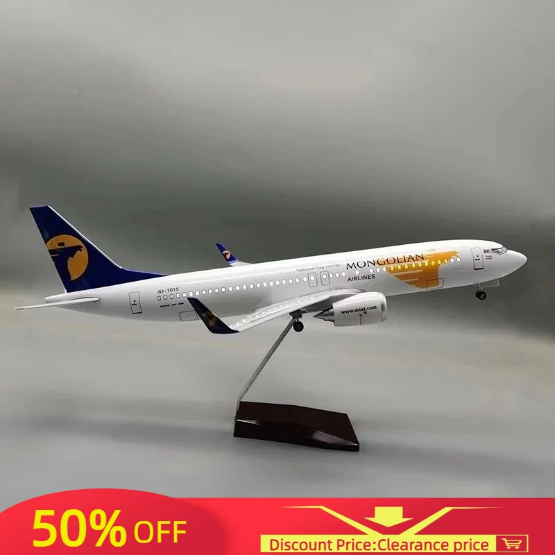 

New 47CM 1/85 Scale Airplane 737MAX B737 MAX Aircraft Air China Airline W Light and Wheel Diecast Plastic Resin Plane Model Toy