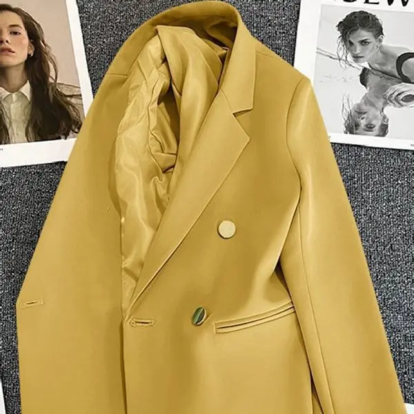 Large size commuter suit women's spring and summer suit jacket high-end temperament Korean version loose suit jacket