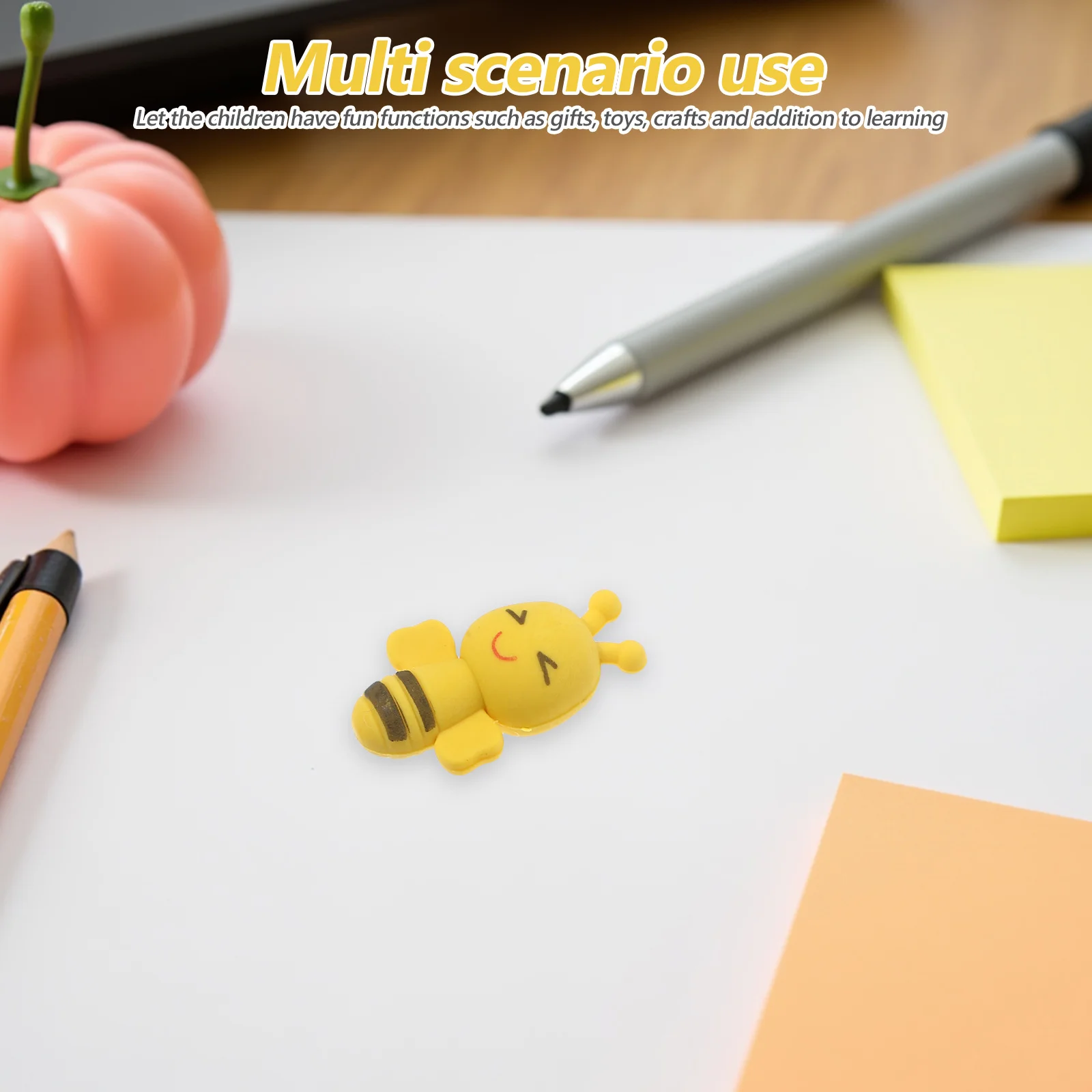 30Pcs Fun Erasers Adorable Long-Lasting Rubber School Accessories for Kids Students Stationery Bulk Gift