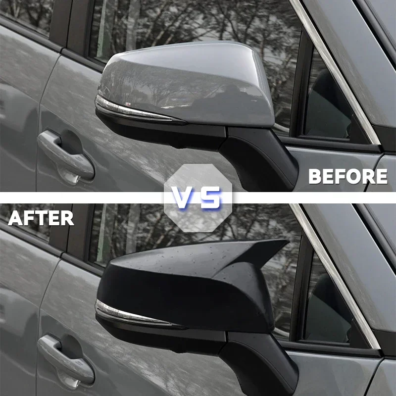 For Toyota Highlander 4th 2021-2022 ABS Rearview Mirror Protective Patch Car Exterior Decoration Accessories