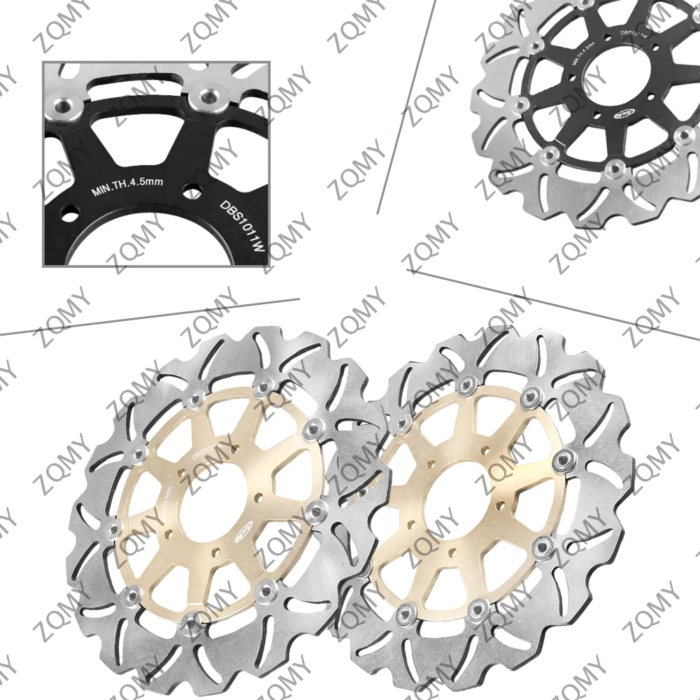 Motorcycle Front Brake Disc Rotors for Kawasaki KLV1000 2004-2007 & For Suzuki DL650 DL1000 V-STROM /SV1000 /SV1000S