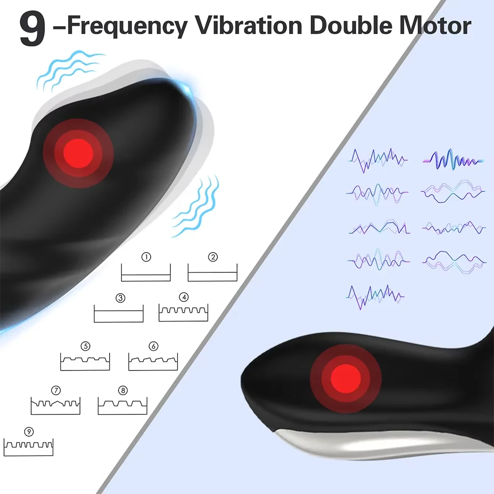 APP Control Male Wiggle Prostate Massager for Men Gay Anal Vibrator Dildo Swing Women Vagin Stimulator Butt Plug Adult Sex Toys - Image 3