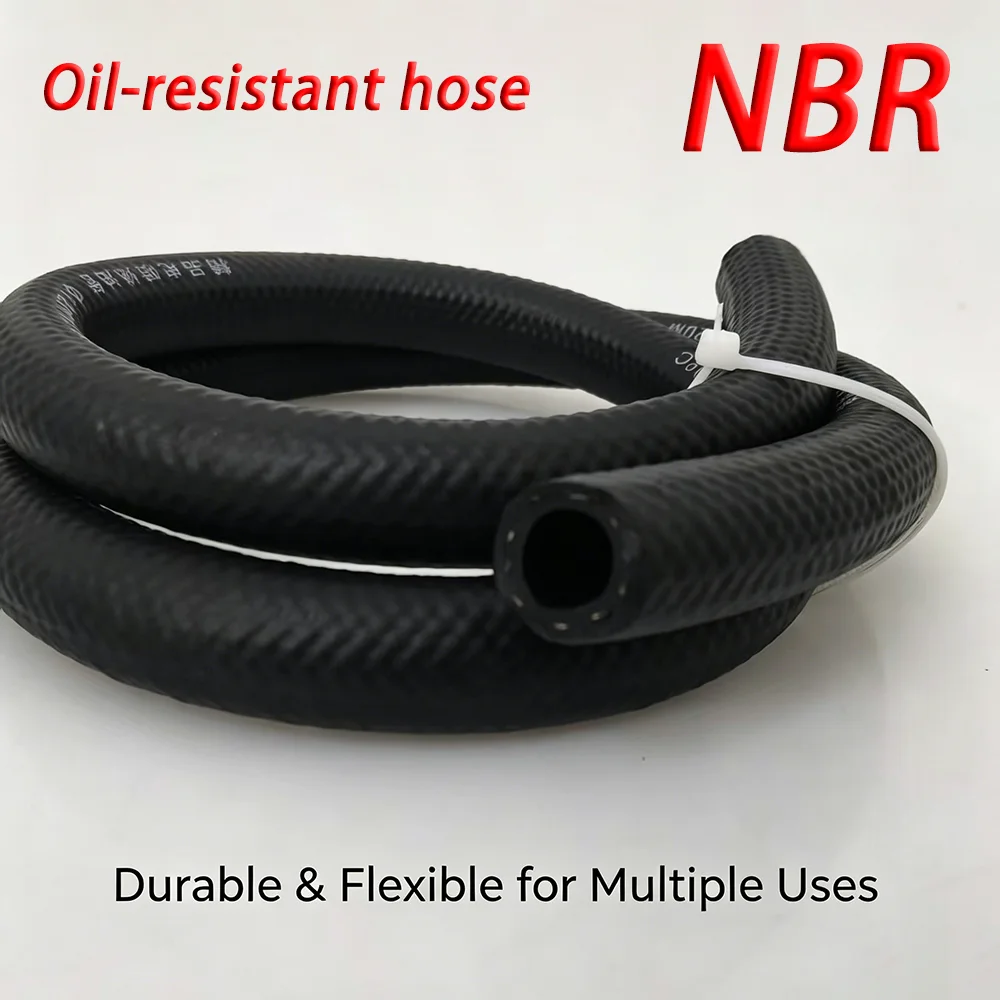NBR fuel hose 1M-5M oil resistant diesel high temperature resistant inner diameter 4-25mm, suitable for automotive applications