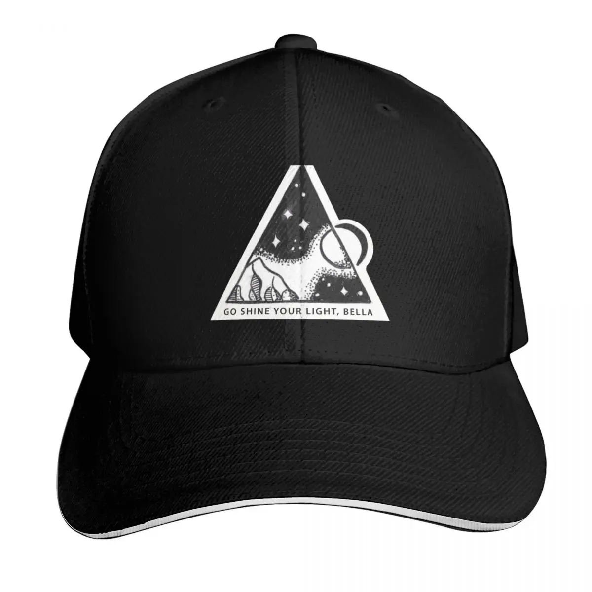 Gorra de béisbol 'Go Shine Your Light, Bella' de Carina DeLuca, gorra personalizada, gorra de golf, gorra de playa, gorra de béisbol para hombres y mujeres