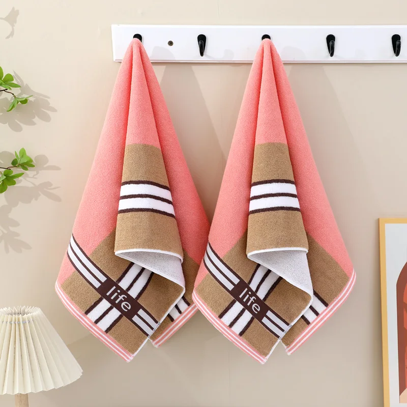All Cotton Towel with Increased Thickness Quick Drying Water Absorbing Face Washing and Bath All Cotton Towel for Household Use