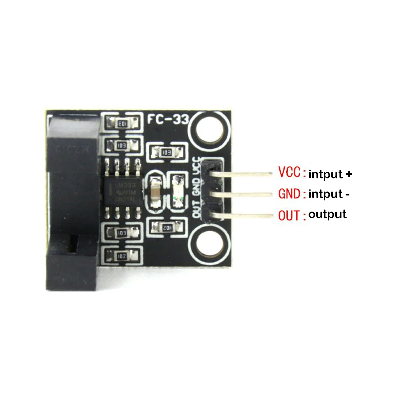 Pulse counter, motor speed measurement, position limit slot-type optocoupler beam-shooting photoelectric sensor module